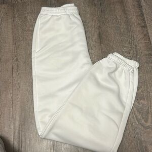 Cozy comfy white sweatpants for women